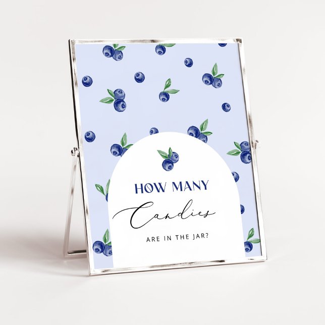 Affiche Blueberry doux Devinez combien de bonbons (Créateur téléchargé)
