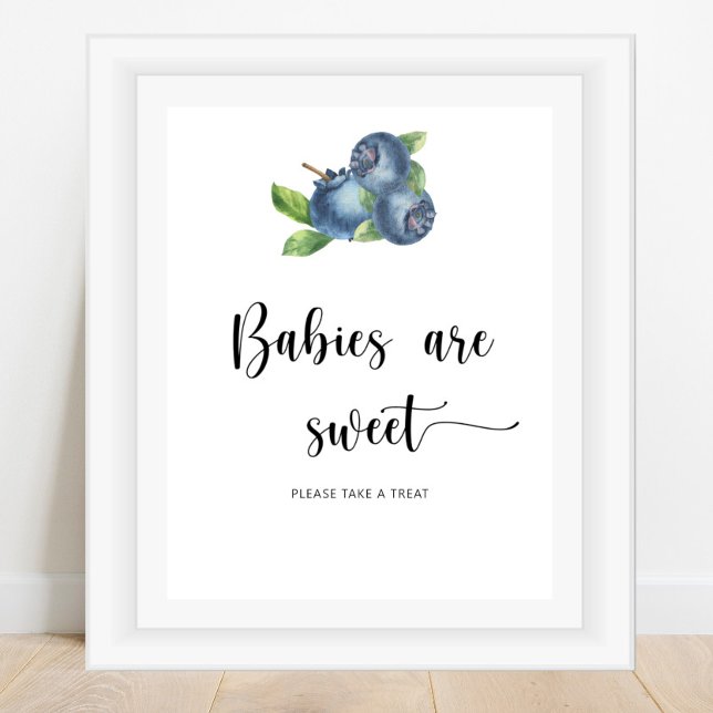 Affiche Blueberry - les bébés sont doux (Créateur téléchargé)
