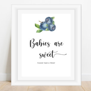 Affiche Blueberry - les bébés sont doux