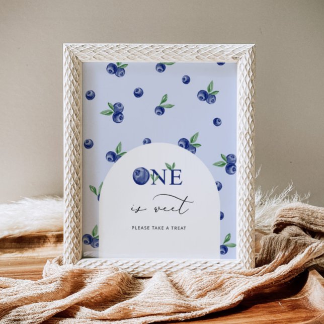 Affiche Blueberry one est doux prendre un plaisir annivers (Créateur téléchargé)