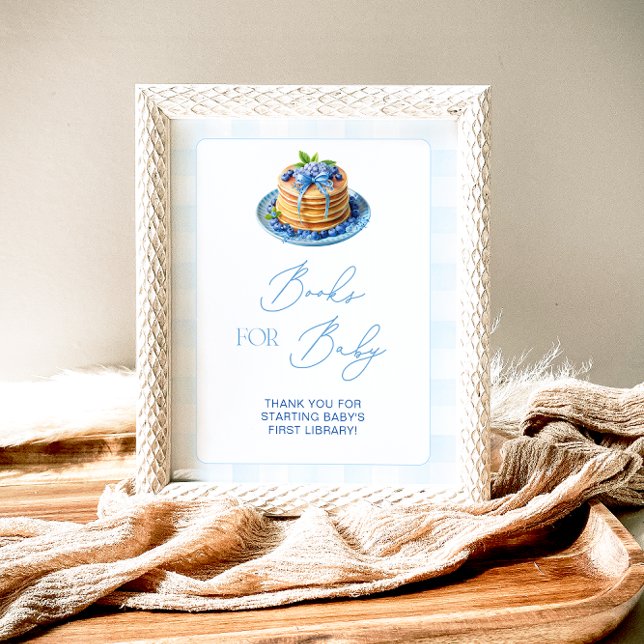 Affiche Blueberry Pancake Baby Brunch Livres pour bébé (Créateur téléchargé)