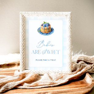 Affiche Blueberry Pancake Les bébés sont sucrés Prenez un 
