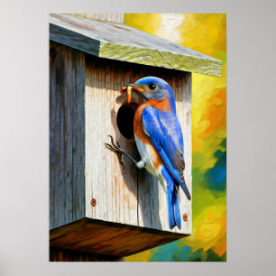 Affiche Bluebird Haven : Nourrir les bébés