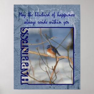Affiche Bluebird Of Happiness Inspiration