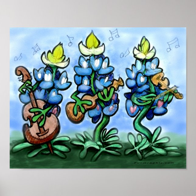 Affiche Blues Bonnets (Devant)