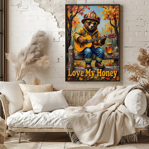 Affiche Blues de bois : Serenade rustique du lion