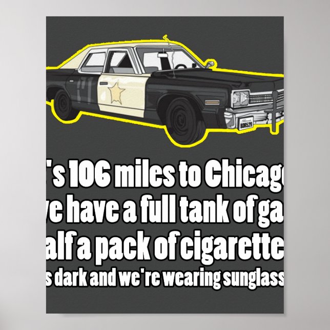 Affiche blues frères bluesmobile film tv (Devant)