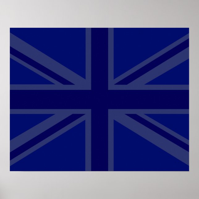 Affiche Blues pour un drapeau britannique Union Jack (Devant)