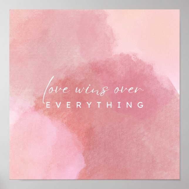 Affiche "Blush of Love : A Pink Watercolor Affair" (Devant)