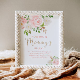 Affiche Blush Pink floral quelle est la taille du ventre d