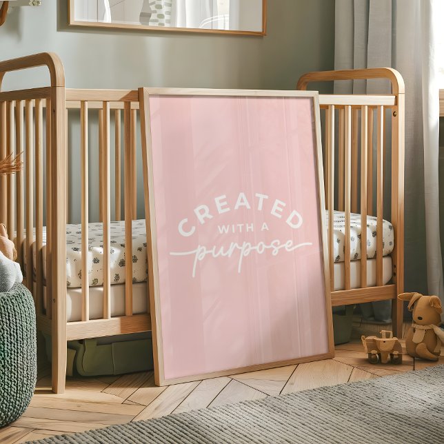 Affiche Blush Rose Élégant Citation Chrétienne  (Créateur téléchargé)