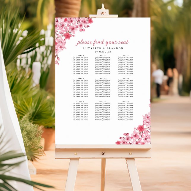 Affiche Blush Sakura Wedding – Spring Floral  (Créateur téléchargé)