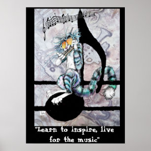 Affiche BluzKat sur l'affiche de note