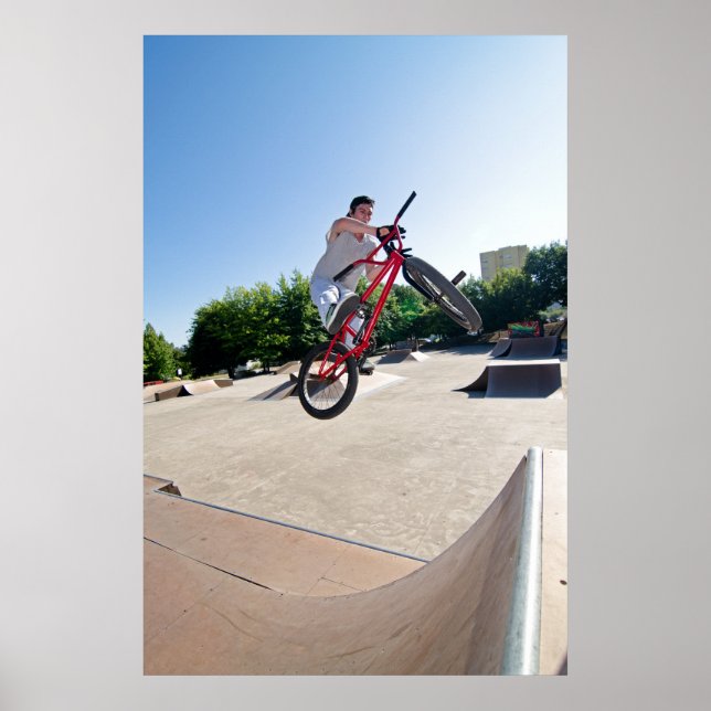 Affiche BMX Bike Stunt barre (Devant)