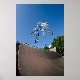 Affiche BMX Bike Stunt queue whip