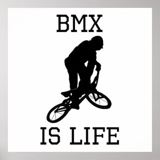 Affiche BMX est la vie
