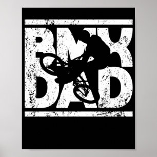 Affiche BMX papa vélo rider sport extrême père jour