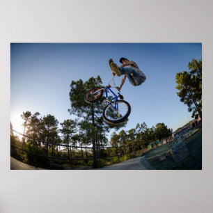 Affiche BMX Vélo Stunt peut-être