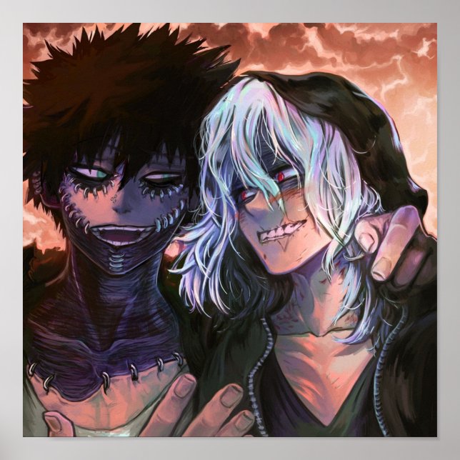 Affiche BNHA Fooling sur Dabi x Shigaraki fluff (Devant)