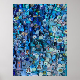 Affiche Board Game Components Collage