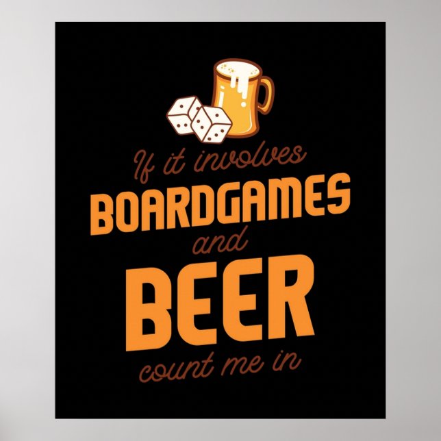 Affiche Boardgames and Beer (Devant)