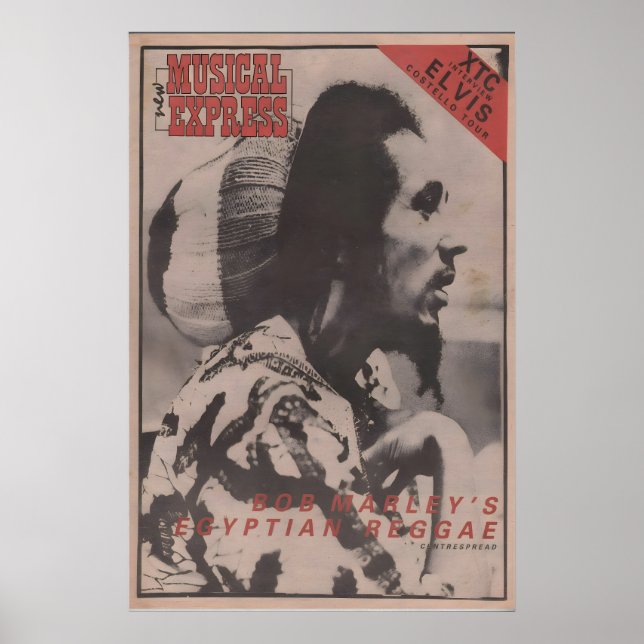 Affiche BOB MARLEY - 1978 original NME - Égyptien (Devant)