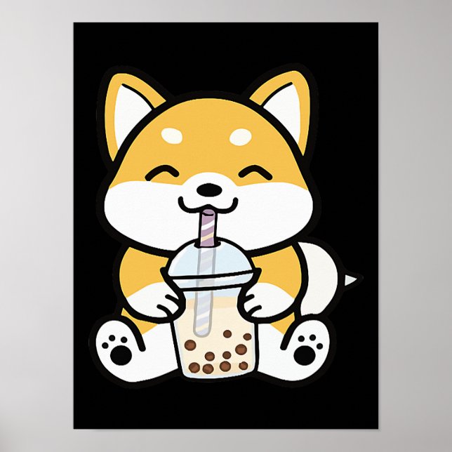 Affiche Boba Corgi, Corgi Boba, Boba Shiba, Shiba, Corgi (Devant)