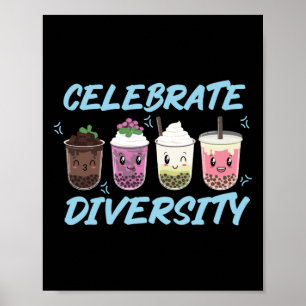 Affiche Boba Tea de Bubble célèbre la diversité LGBT Pride