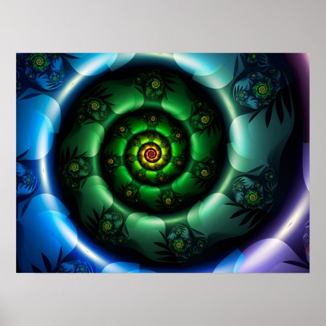 Affiche Bobine colorée en spirale (Devant)