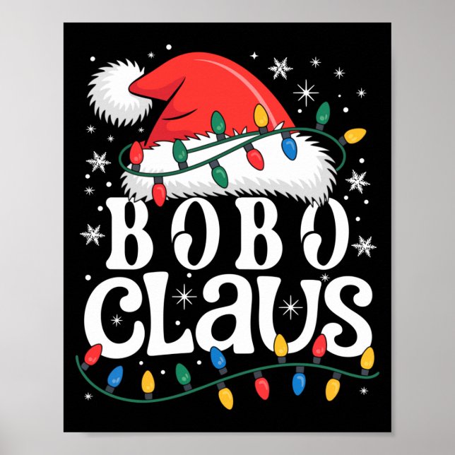 Affiche Bobo Claus Funny Xmas Christmas Grandma Holiday St (Devant)