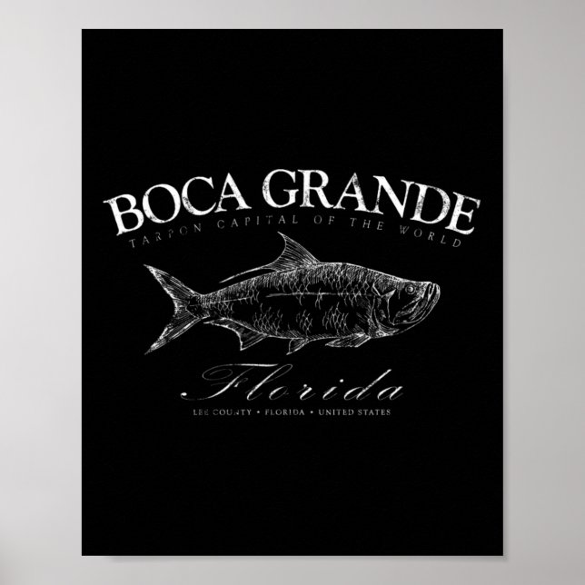 Affiche Boca Grande Capitale de Tarpon du Monde Gasparilla (Devant)