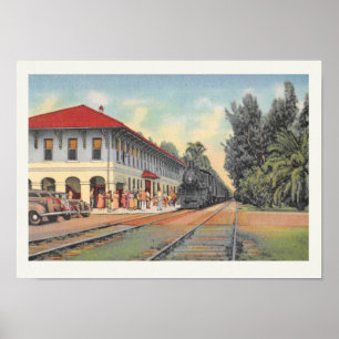 Affiche Boca Grande Railroad Station