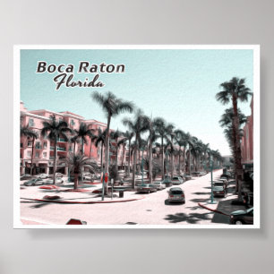 AFFICHE BOCA RATON - PALM BEACH FLORIDA
