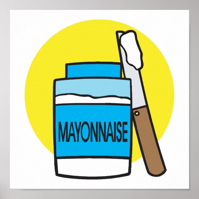 Affiche bocal de mayonnaise (Devant)