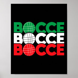 Affiche Bocce - Enthousiaste de jeu de Byll Lawn Bowling B