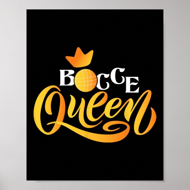 Affiche Bocce Queen - Lawn Bowling Game Boule Byll Game En (Devant)