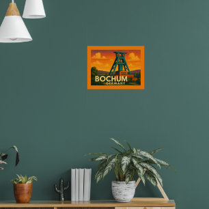 Affiche Bochum Allemagne Art de Ville