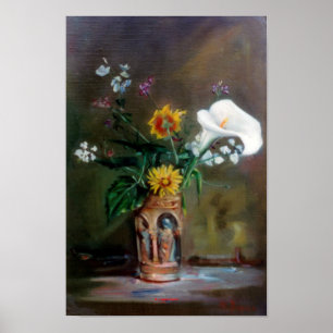 Affiche Bodegón de flores