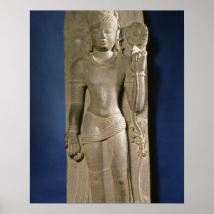 Affiche Bodhisattva Padmapani, Nalanda, le Bihar, dynast