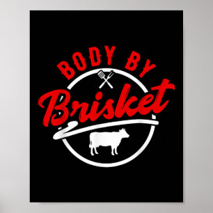 Affiche Body By Brisket - Funky Bbq Smoker & Grilling