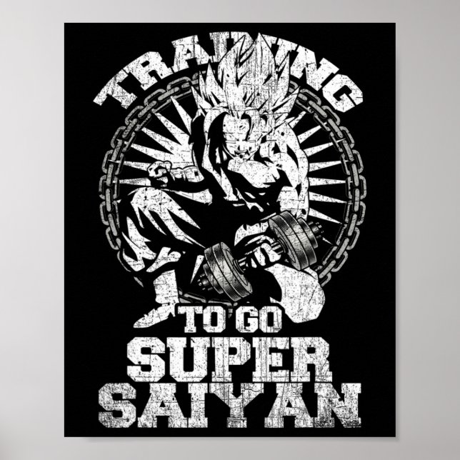 Affiche Bodybuilder Anime Lover Drôle Entraînement Fitness (Devant)