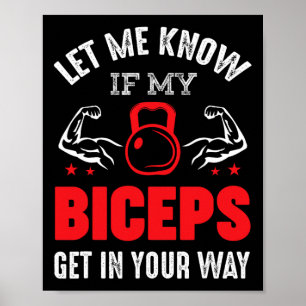 Affiche Bodybuilder Biceps Fitness Fitness Motivation