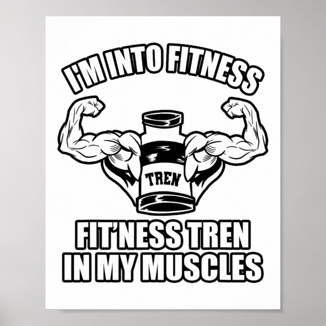Affiche Bodybuilder drôle  (Devant)