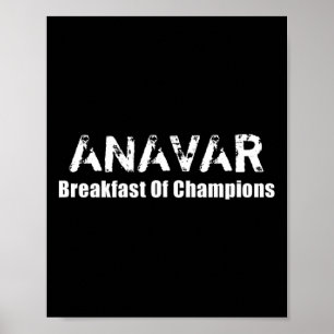 Affiche Bodybuilding Anavar Steroids - Petit-Déjeuner Cham