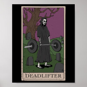 Affiche Bodybuilding Deadlifter Deadlifter Poids