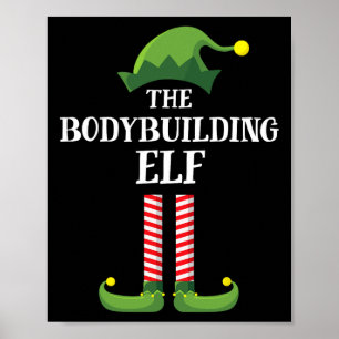 Affiche Bodybuilding Elf Correspondance Famille Groupe Noë