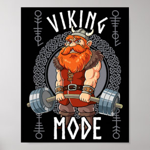 Affiche Bodybuilding en mode viking