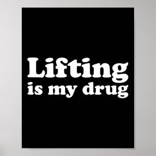 Affiche Bodybuilding Gym entraînement I Love Lifting Is My