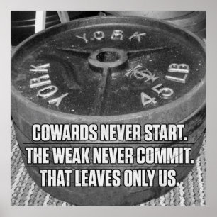 Affiche Bodybuilding Gym entraînement Motivationnel