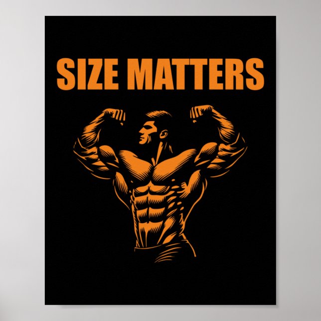 Affiche Bodybuilding - Size S Sticker (Devant)